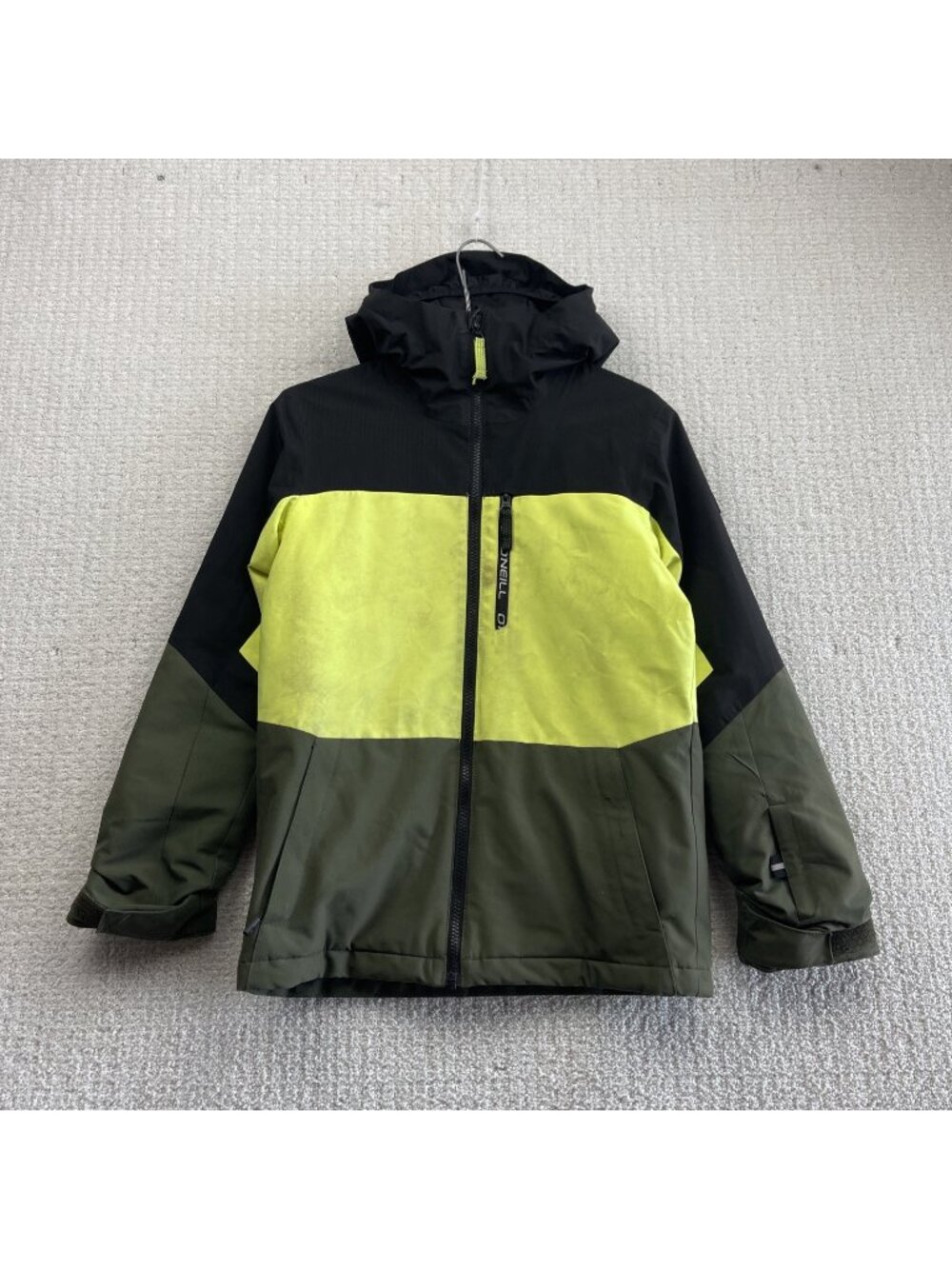 Y2K O'Neill Jacket Youth M Green Snow Ski / Snowboard Hooded Winter 10K Read